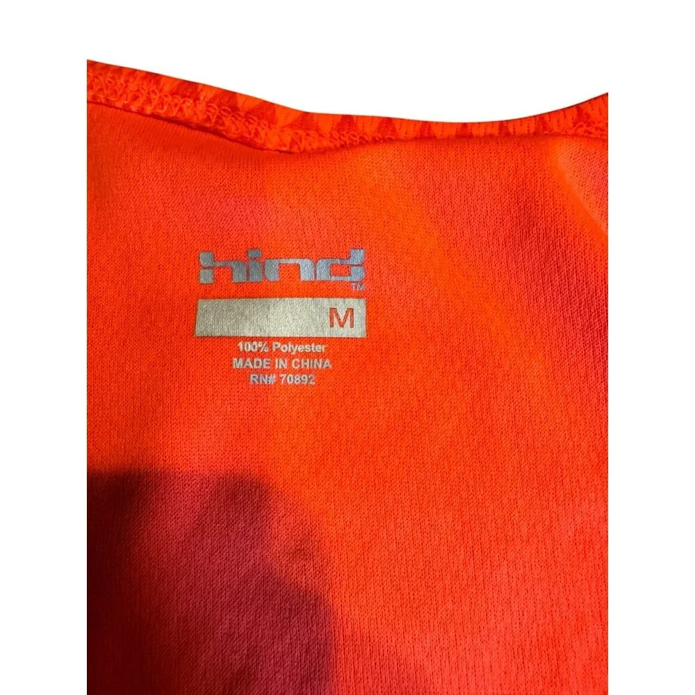 Hind Womens Sleeveless Orange Hydra Performance Tank Top Lightweight Activewear - Picture 3 of 12